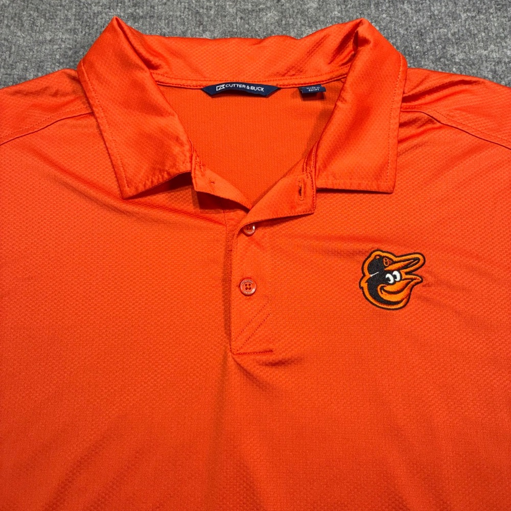 Cutter & Buck Baltimore Orioles Polo Mens 2XT Orange MLB‎ Performance Shirt
